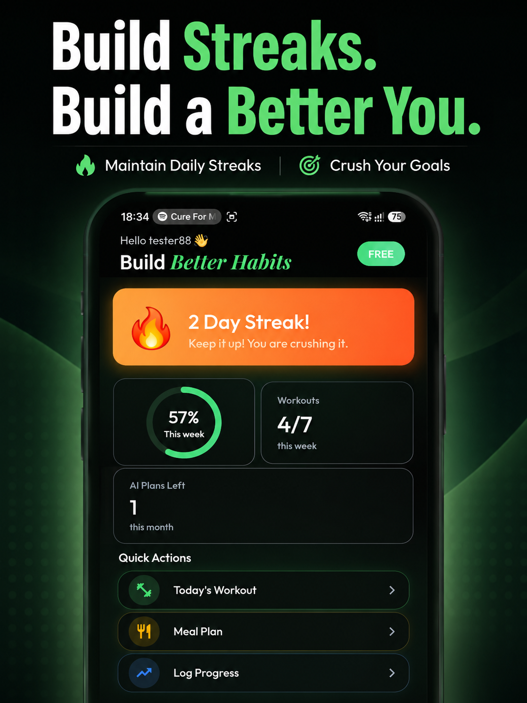 FitForge Screenshot 1